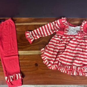 2T bamboo ruffled outfit